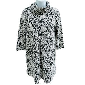 TYLER BOE Kim Dress Cowl Neck Pockets Retro Designer Floral Print Women’s XS